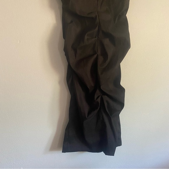 XSCAPE by Joanna Chen Black Ruffle Ruched Bodycon Dress - Picture 8 of 14